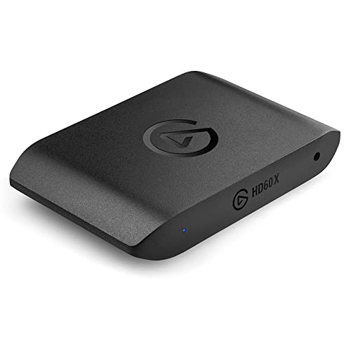 Elgato HD60 X - Stream and record in 1080p60 HDR10 or 4K30 with ultra-low latency on PS5, PS4/Pro, Xbox Series X/S, Xbox One X/S, in OBS and more, works with PC and Mac