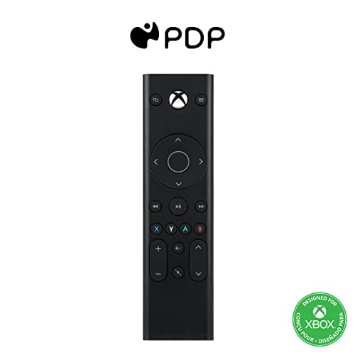 PDP Universal Gaming Media Remote Control for Xbox Series X|S, Xbox One, Officially Licensed for Microsoft Xbox, Motion Activated Backlight, Compact Navigation Toggle, Battery Optimized, 049-004-NA - amzGamess