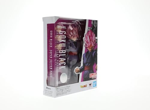 TAMASHII NATIONS - Dragon Ball Super - Goku Black Super Saiyan Rose, Bandai Spirits S.H.Figuarts Action Figure - amzGamess