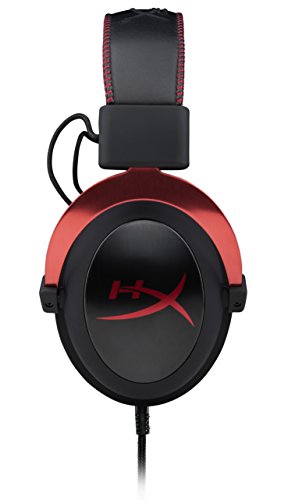 HyperX Cloud II - Gaming Headset, 7.1 Surround Sound, Memory Foam Ear Pads, Durable Aluminum Frame, Detachable Microphone, Works with PC, PS5, PS4, Xbox Series X|S, Xbox One – Red - amzGamess