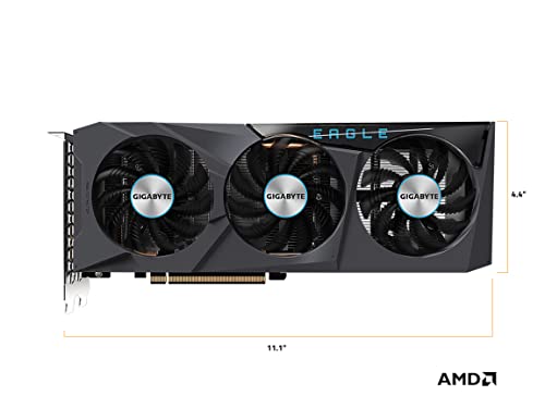 GIGABYTE Radeon RX 6600 Eagle 8G Graphics Card, WINDFORCE 3X Cooling System, 8GB 128-bit GDDR6, GV-R66EAGLE-8GD Video Card - amzGamess