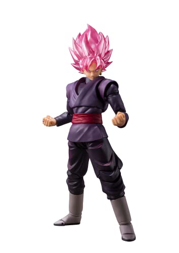 TAMASHII NATIONS - Dragon Ball Super - Goku Black Super Saiyan Rose, Bandai Spirits S.H.Figuarts Action Figure - amzGamess