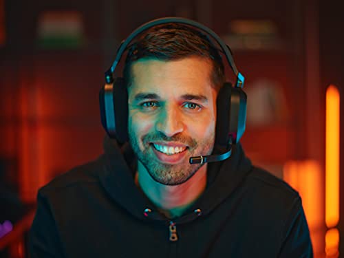 CORSAIR HS80 RGB WIRELESS Multiplatform Gaming Headset - Dolby Atmos - Lightweight Comfort Design - Broadcast Quality Microphone - iCUE Compatible - PC, Mac, PS5, PS4 - Black - amzGamess