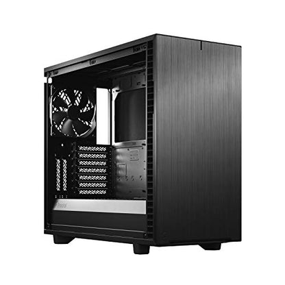 Fractal Design Define 7 Black Solid Brushed Aluminum/Steel E-ATX Silent Modular Mid Tower Computer Case
