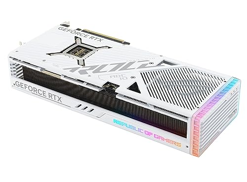 ASUS ROG Strix GeForce RTX™ 4090 White OC Edition Gaming Graphics Card (PCIe 4.0, 24GB GDDR6X, HDMI 2.1a, DisplayPort 1.4a) - amzGamess