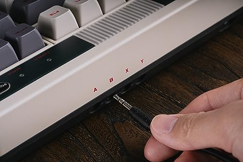 8Bitdo Retro Mechanical Keyboard, Bluetooth/2.4G/USB-C Hot Swappable Gaming Keyboard with 87 Keys, Dual Super Programmable Buttons for Windows and Android - N Edition - amzGamess
