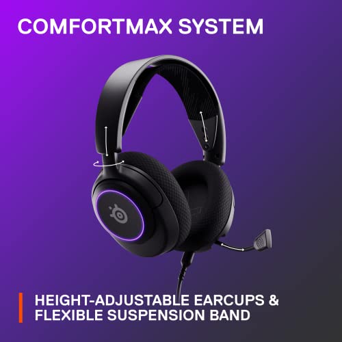 SteelSeries New Arctis Nova 3 Multi-Platform Gaming Headset - Signature Arctis Sound - ClearCast Gen 2 Mic - PC, PS5/PS4, Xbox Series X|S, Switch, Mobile,Black - amzGamess