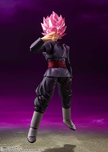 TAMASHII NATIONS - Dragon Ball Super - Goku Black Super Saiyan Rose, Bandai Spirits S.H.Figuarts Action Figure - amzGamess