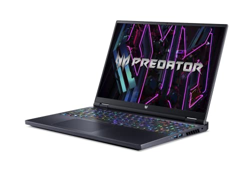 Acer Predator Helios 16 Gaming Laptop | 13th Gen Intel Core i7-13700HX | NVIDIA GeForce RTX 4060 | 16" 2560 x 1600 165Hz G-SYNC Display | 16GB DDR5 | 1TB Gen 4 SSD | Killer Wi-Fi 6E | PH16-71-74UU