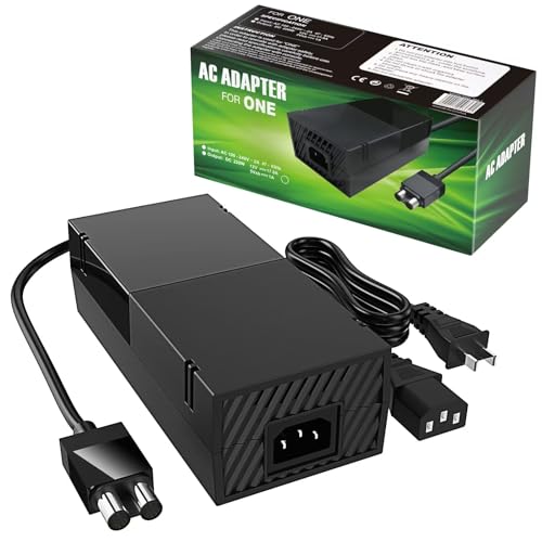 Power Supply for Xbox One, YUDEG AC Adapter Replacement Charger Brick Power Supply for Xbox One - amzGamess
