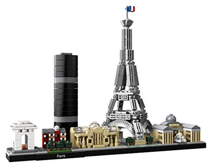 LEGO Architecture Paris Skyline, Collectible Model Building Kit with Eiffel Tower and The Louvre, Skyline Collection, Office Home Décor, Unique Gift to Unleash Any Adult's Creativity, 21044