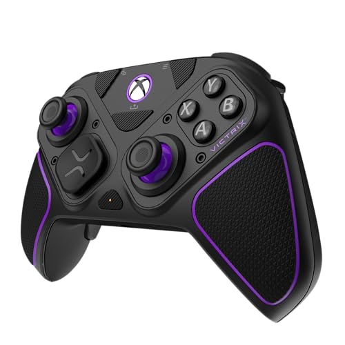 PDP Victrix Pro BFG Wireless Gaming Controller for Xbox Series X|S, Xbox One, Windows 10/11, Modular Gamepad, Dolby Atmos Audio, Remappable Buttons, Customizable Triggers/Paddles/D-Pad, PC App, Black - amzGamess