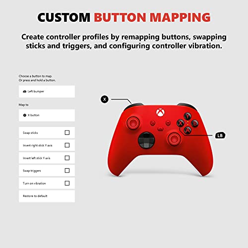 Xbox Core Wireless Gaming Controller – Pulse Red – Xbox Series X|S, Xbox One, Windows PC, Android, and iOS - amzGamess
