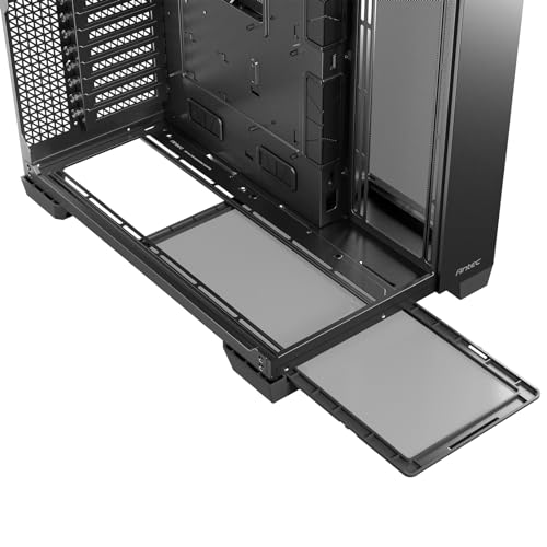 Antec C8, Fans not Included, RTX 40 Compatible, Dual-Chamber, tooless Design, Type-C, 360mm Radiator Support, Seamless Tempered Glass Front & Side Panels, High Airflow Full-Tower E-ATX PC Case