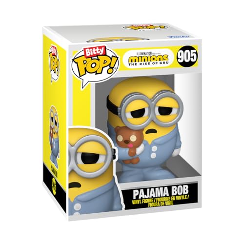 Funko Bitty Pop!: Minions Mini Collectible Toys 4-Pack - Roller Skating Stuart, Pajama Bob, Kung Fu Kevin, & Mystery Chase Figure (Styles May Vary) - amzGamess