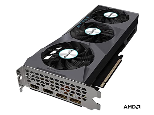 GIGABYTE Radeon RX 6600 Eagle 8G Graphics Card, WINDFORCE 3X Cooling System, 8GB 128-bit GDDR6, GV-R66EAGLE-8GD Video Card - amzGamess