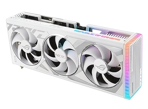 ASUS ROG Strix GeForce RTX™ 4090 White OC Edition Gaming Graphics Card (PCIe 4.0, 24GB GDDR6X, HDMI 2.1a, DisplayPort 1.4a) - amzGamess