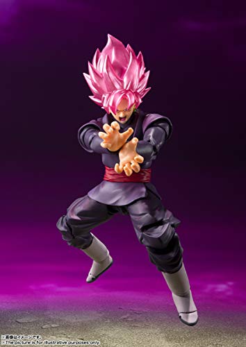 TAMASHII NATIONS - Dragon Ball Super - Goku Black Super Saiyan Rose, Bandai Spirits S.H.Figuarts Action Figure - amzGamess