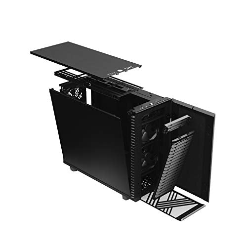 Fractal Design Define 7 Black Solid Brushed Aluminum/Steel E-ATX Silent Modular Mid Tower Computer Case