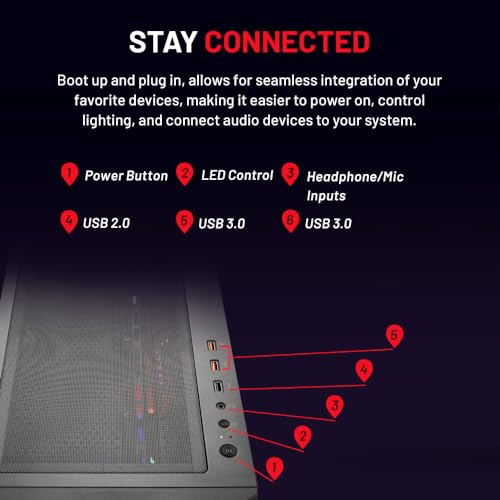 Skytech Blaze4 Mini Gaming PC, Ryzen 7 5700 3.7 GHz (4.6GHz Turbo Boost), NVIDIA RTX 4060 Ti 8GB GDDR6X, 1TB SSD, 16GB DDR4 RAM 3200, 650W Gold PSU, Wi-Fi, Win 11 Home