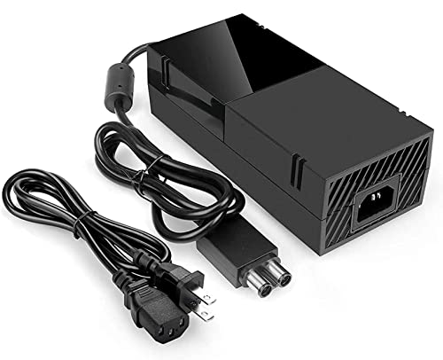 YAEYE Power Supply Brick for Xbox One with Power Cord, (Low Noise Version) AC Adapter Power Supply Charge Compatible with Xbox One Console, 100-240V Auto Voltage - amzGamess