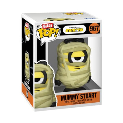 Funko Bitty Pop!: Minions Mini Collectible Toys 4-Pack - Roller Skating Stuart, Pajama Bob, Kung Fu Kevin, & Mystery Chase Figure (Styles May Vary) - amzGamess