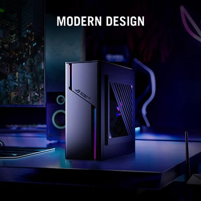 ASUS 2023 ROG G22CH DB776 Gaming Desktop PC, Small Form Factor, Intel Core i7-13700F, NVIDIA GeForce RTX 4070 Dual, 1TB SSD Gen 4, 16GB DDR5 RAM, Windows 11, G22CH-DB776,Gray