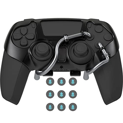 EXknight Leverback V2 Paddles Attachment, Back Buttons Adapter for PS5 Controller | Fit with Thumb Grips (Black) - amzGamess