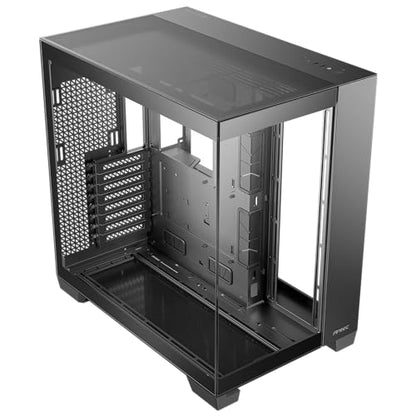 Antec C8, Fans not Included, RTX 40 Compatible, Dual-Chamber, tooless Design, Type-C, 360mm Radiator Support, Seamless Tempered Glass Front & Side Panels, High Airflow Full-Tower E-ATX PC Case