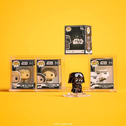 Funko Bitty Pop! Star Wars Mini Collectible Toys 4-Pack - Darth Vader, TIE Fighter Pilot, Stormtrooper & Mystery Chase Figure (Styles May Vary) - amzGamess