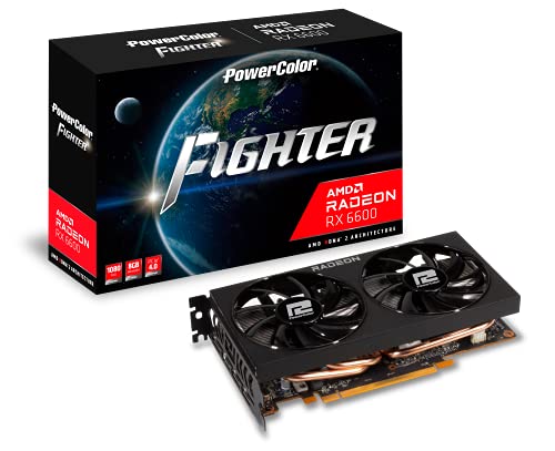 PowerColor Fighter AMD Radeon RX 6600 Graphics Card with 8GB GDDR6 Memory - amzGamess