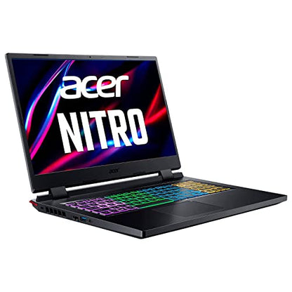 acer Nitro 5 Gaming Laptop 17.3" FHD IPS 144Hz Gamer Laptops, Intel 12 Cores i5-12500H Up to 4.5GHz, GeForce RTX 3050, 8GB RAM, 512GB SSD, RGB Backlit Keyboard, Windows 11, with HDMI Cable, AN517-55