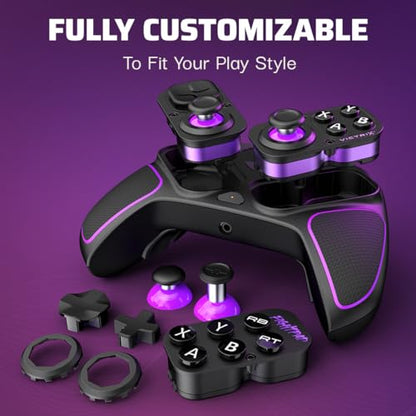 PDP Victrix Pro BFG Wireless Gaming Controller for Xbox Series X|S, Xbox One, Windows 10/11, Modular Gamepad, Dolby Atmos Audio, Remappable Buttons, Customizable Triggers/Paddles/D-Pad, PC App, Black - amzGamess