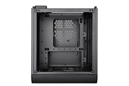 Thermaltake Core V1 SPCC Mini ITX Cube Gaming Computer Case Chassis, Interchangeable Side Panels, Black Edition, CA-1B8-00S1WN-00