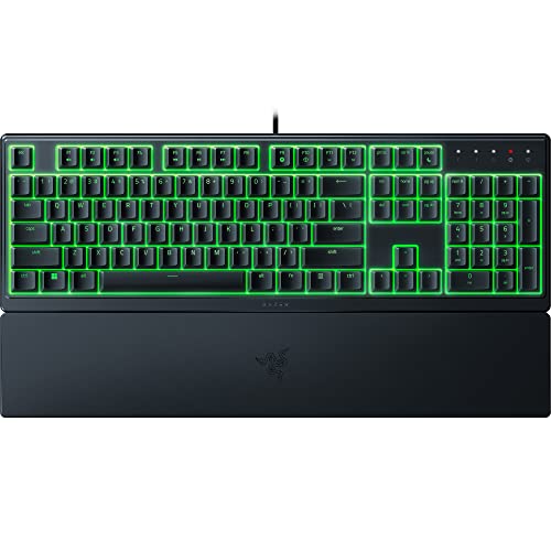 Razer Ornata V3 X Gaming Keyboard: Low-Profile Keys - Silent Membrane Switches - Spill Resistant - Chroma RGB Lighting - Ergonomic Wrist Rest - Classic Black - amzGamess