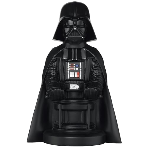 Exquisite Gaming: Star Wars: Darth Vader - Original Mobile Phone & Gaming Controller Holder, Device Stand, Cable Guys, Licensed Figure (Multi-colored) - amzGamess