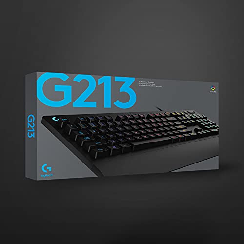 Logitech G213 Prodigy Gaming Keyboard, LIGHTSYNC RGB Backlit Keys, Spill-Resistant, Customizable Keys, Dedicated Multi-Media Keys – Black - amzGamess