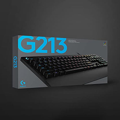 Logitech G213 Prodigy Gaming Keyboard, LIGHTSYNC RGB Backlit Keys, Spill-Resistant, Customizable Keys, Dedicated Multi-Media Keys – Black - amzGamess