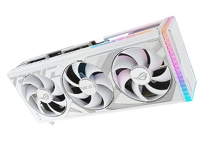 ASUS ROG Strix GeForce RTX™ 4090 White OC Edition Gaming Graphics Card (PCIe 4.0, 24GB GDDR6X, HDMI 2.1a, DisplayPort 1.4a) - amzGamess