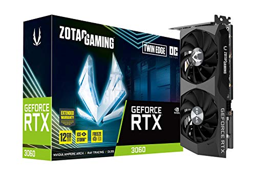 ZOTAC Gaming GeForce RTX 3060 Twin Edge OC 12GB GDDR6 192-bit 15 Gbps PCIE 4.0 Graphics Card, IceStorm 2.0 Cooling, Active Fan Control, Freeze Fan Stop ZT-A30600H-10M - amzGamess