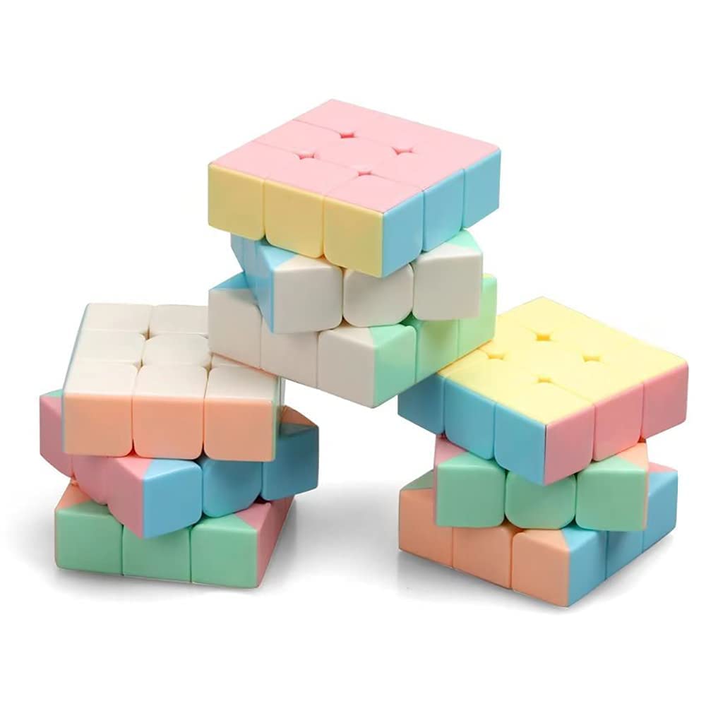 Magic Cube Set, Educational Speed Cubes 3 Pack of 2x2x2 3x3x3 Pyramid Smooth Puzzle Cube - amzGamess