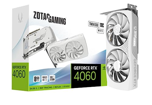 ZOTAC Gaming GeForce RTX 4060 8GB Twin Edge OC White Edition DLSS 3 8GB GDDR6 128-bit 17 Gbps PCIE 4.0 Compact Gaming Graphics Card, ZT-D40600Q-10M - amzGamess