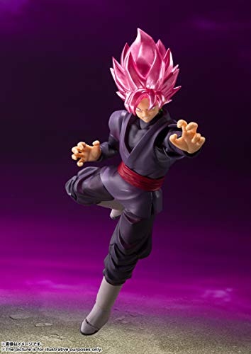 TAMASHII NATIONS - Dragon Ball Super - Goku Black Super Saiyan Rose, Bandai Spirits S.H.Figuarts Action Figure - amzGamess