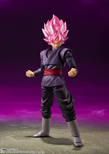 TAMASHII NATIONS - Dragon Ball Super - Goku Black Super Saiyan Rose, Bandai Spirits S.H.Figuarts Action Figure - amzGamess