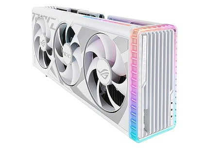 ASUS ROG Strix GeForce RTX™ 4090 White OC Edition Gaming Graphics Card (PCIe 4.0, 24GB GDDR6X, HDMI 2.1a, DisplayPort 1.4a) - amzGamess