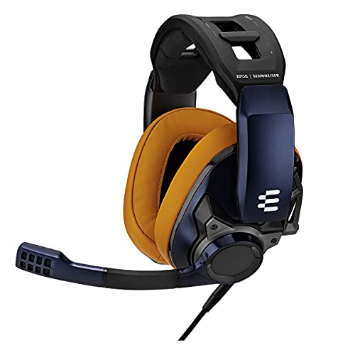 EPOS I Sennheiser GSP 602 – Wired Closed Acoustic Gaming Headset, Noise-Cancelling Microphone, Adjustable Headband with Customizable Contact Pressure, Volume Control, for PC + Mac + Xbox + PS4, Pro - amzGamess