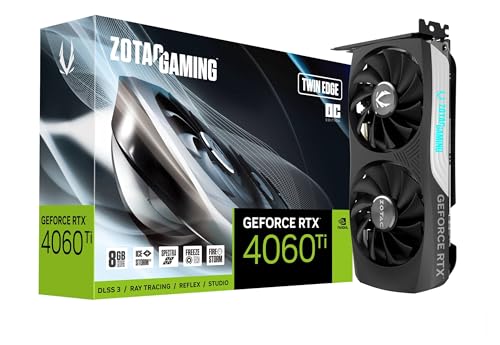 ZOTAC Gaming GeForce RTX 4060 Ti 8GB Twin Edge OC DLSS 3 8GB GDDR6 128-bit 18 Gbps PCIE 4.0 Compact Gaming Graphics Card, IceStorm 2.0 Advanced Cooling, Spectra RGB Lighting, ZT-D40610H-10M - amzGamess