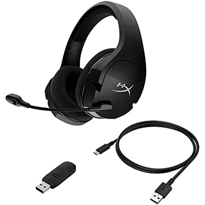 HyperX Cloud Stinger Core – Wireless Lightweight Gaming Headset, DTS Headphone:X spatial audio, Noise Cancelling Microphone, For PC, Black - amzGamess