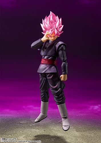 TAMASHII NATIONS - Dragon Ball Super - Goku Black Super Saiyan Rose, Bandai Spirits S.H.Figuarts Action Figure - amzGamess