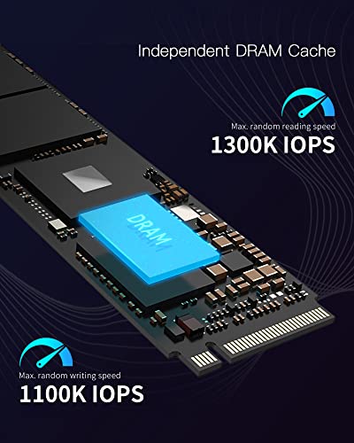 acer Predator GM7000 2TB M.2 SSD 2280 NVMe Gen4 Internal Gaming SSD, Compatible with PS5 Up to 7400MB/s - BL.9BWWR.106